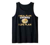 Plan de comidas mejor que yo plan de vida Trabajador dietético Camiseta sin Mangas