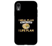 Plan de comidas mejor que yo plan de vida Trabajador dietético Carcasa para iPhone XR