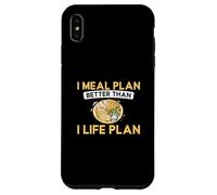Plan de comidas mejor que yo plan de vida Trabajador dietético Carcasa para iPhone XS Max