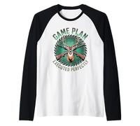 Plan de Juego ejecutado Perfectamente Deer Hunter Buck Rifle Camiseta Manga Raglan