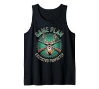 Plan de Juego ejecutado Perfectamente Deer Hunter Buck Rifle Camiseta sin Mangas