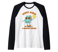Plan de Seguridad, ¡Eres una Estrella de Seguridad! Camiseta Manga Raglan