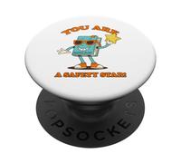 Plan de Seguridad, ¡Eres una Estrella de Seguridad! PopSockets PopGrip Adhesivo