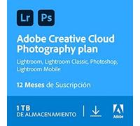 Adobe Creative Cloud Photography 1 licencia(s) Descarga electrónica de software (ESD, Electronic Software Download) Plurilingüe 1 año(s)