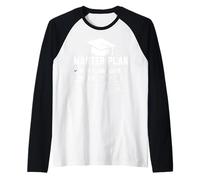 Plan Maestro Paso 1 Graduado Paso 2 Dominar el Mundo Camiseta Manga Raglan