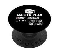 Plan Maestro Paso 1 Graduado Paso 2 Dominar el Mundo PopSockets PopGrip Adhesivo