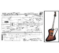 Plan of Gibson Firebird - Guitarra eléctrica a escala completa