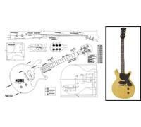 Plan of Gibson Les Paul Jr. - Guitarra eléctrica con doble corte