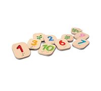 Plan Toys- Números en braile del 1al 10 Plantoys, Color Madera, Medium (5654)