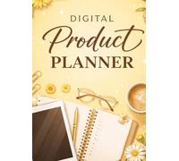 Plan, Track, and Launch Digital Products | Goal Tracker, Productivity Planner, Side Hustle & Small Business Workbook