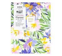 PlanAhead Agenda mensual de enero de 2026 a diciembre de 2027, agenda académica de 2 años de 28 x 22 cm, con impresión grande, diseño floral de moda, calendario perforado de 3 agujeros para