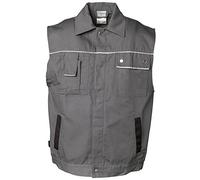 Planam 2163048 - Tela del chaleco 320, tamaño m, gris/negro