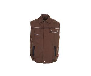 Planam 2166060 - Tela del chaleco 320, el tamaño de xxl, marrón/negro