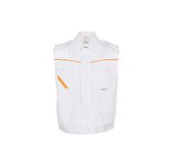 Planam 2367068 - Chaleco highline, 4xl tamaño, de color blanco puro/amarillo