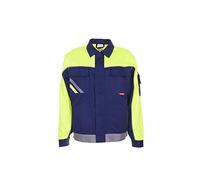 Planam 2413042 - Chaqueta bund v1 visline, tamaño 42, azul marino/amarillo/zinc
