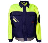 Planam 2413064 - Chaqueta bund v1 visline, tamaño 64, azul marino/amarillo/zinc