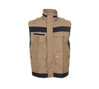 Planam 2534048 Plaline - Chaleco (talla M), color beige y negro