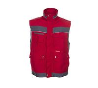 Planam 2537048 - Chaleco plaline, tamaño m, rojo/pizarra