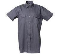 Planam 405041 - Camisa sarga 1/4 tamaño del brazo 41/42, l, gris