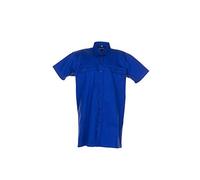 Planam 410045 - Camisa sarga 1/4 tamaño del brazo 45/46, xxl, azul medio