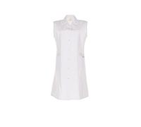 Planam BW 0/0 - Bata de limpieza para mujer, color azul blanco blanco Talla:38