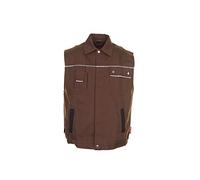 Planam Canvas 320 chaleco azul, marrón