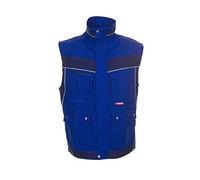 Planam Plaline - Chaleco de trabajo, color negro y cobrizo azul Kornblau/Marine Talla:large