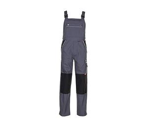 Planam Talla 28 Hombres Canvas 320 Peto Gris Negro Modelo 2133