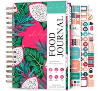 PLANBERRY Diario de alimentos, planificador de nutrición con dieta y seguimiento de calorías, diario de bienestar para seguimiento de comidas y ejercicio, diario de pérdida de peso para mujeres y