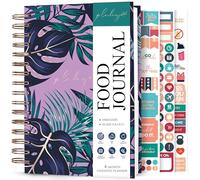 PLANBERRY Food Journal Premium - Planificador de nutrición - Rastreador de dieta y calorías - Diario de comidas y ejercicios - Diario de pérdida de peso (morado salvaje)