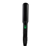Plancha alisadora de pelo de cerámica de turmalina de 1.5 pulgadas con placa ancha ajuste rápido de temperatura para todo tipo de cabello, doble voltaje, apagado automático, pantalla LED