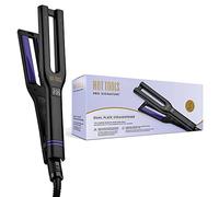 PLANCHA ALISADORA HOT TOOLS PRO SIGNATURE DUAL PLATE (Diseño de doble placa con controles de calentamiento, placas de cerámica y carbón vegetal, 30 ajustes de calor, Pulse Technology) HTST2589UKE