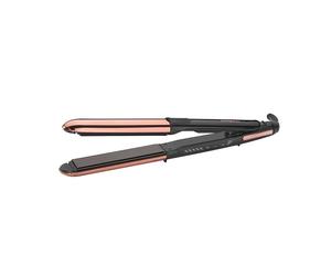 Plancha alisadora y moldeadora de pelo BABYLISS 235W Iónica Titanio Oro Rosa ST482E alisa y ondula (incluye neceser de viaje)