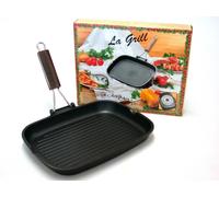 Plancha Antiadherente Delicia Mango Plegable 24x32 30 H&H