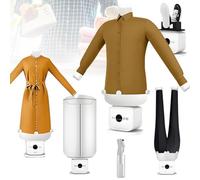 Plancha automática para el hogar, kit de planchado eléctrico portátil con secadora de ropa, plancha inflable tipo táctil para camisas, pantalones, faldas, tamaño ajustable tipo cremallera