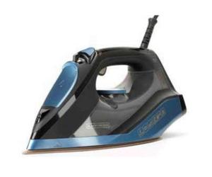 Plancha Black & Decker BXIR2801E suela cerámica vapor 2800 W negra azul