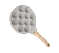 Plancha con forma de 12 tazas que ahorra espacio y estructura resistente, diseñada para brindar calor constante cocinar varias comidas pequeñas Sartén con resistente calor
