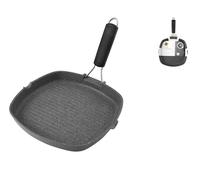 Plancha Cuadrada De Piedra Inducción De Aluminio Con Recubrimiento H&H