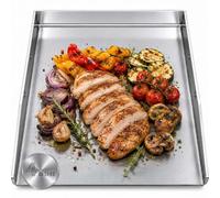 Plancha de 1 unidad, 30 x 40 cm, con borde para servir, compatible con Outdoorchef 570 C