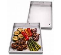 Plancha de 2 unidades, 30 x 20 cm, borde cerrado, compatible con Napoleon NK18