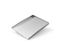 Plancha de acero inoxidable, 27 x 20 cm, universal, apta para barbacoa de gas Weber y barbacoa de carbón vegetal, rectangular