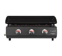 Vitrokitchen Pg330nb - Plancha A Gas Con 3 Quemadores 7,5 Kw