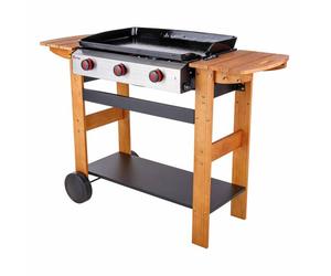 Plancha de asar a gas san sebastian 3 quemadores 8kw