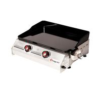 Plancha de asar a gas so premium 2 quemadores 7kw
