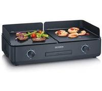 Severin Barbacoa eléctrica PG 8569 – 1.300 cm², 2.200 W, 5 niveles, cerámica sin PFAS, negro