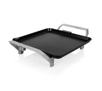 Plancha de asar - superficie de 28 x 28 cm, antiadherente, fácil de limpiar, distribución uniforme del calor y diseño compacto para almacenamiento.