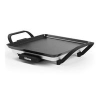 Tristar Plancha slim S - Una superficie de cocción de 28 x 28 cm - Termostato ajustable - Revestimiento antiadherente - Bandeja de grasa extraíble - Fácil de limpiar - BP-2666