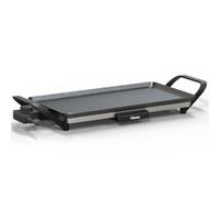 Tristar Plancha Slim M - Placa de cocción con superficie generosa de 46 x 26 cm - Termostato ajustable - Asas desmontables - Revestimiento antiadherente - Fácil de limpiar - BP-2667