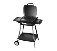 Cecotec Barbacoa Eléctrica Perfect Country 2000 EasyMove. 2000 W, Superficie Mixta y Antiadherente, Tapa Abatible, Termostato Regulable, Bandeja recogegrasas, Patas de Acero y Ruedas