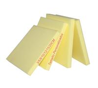 Plancha de Espuma a Medida 35kg/m³,Pieza de Espuma de Alta Densidad - Tamaño Personalizado,Ideal para Tapizar,Sofás,Colchones y Relleno de Cojines,Amarillo,1 pieza (Espesor 3cm-45x45cm)